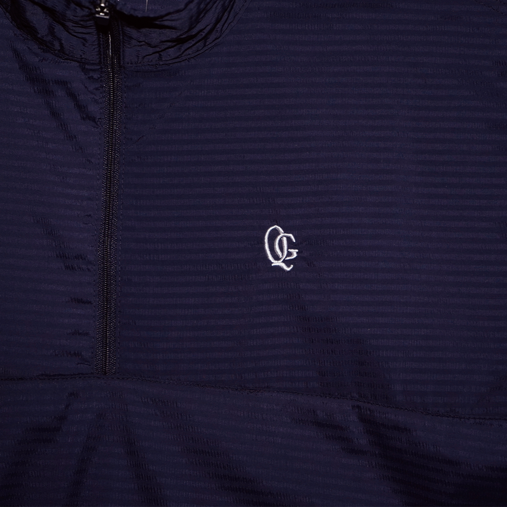 【USAモデル】MONOGRAM QUARTER ZIP SHELL NAVY