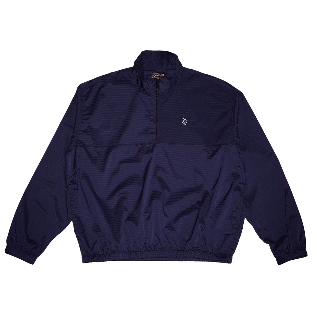 【USAモデル】MONOGRAM QUARTER ZIP SHELL NAVY
