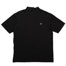 QG Flag Mock Neck T Black