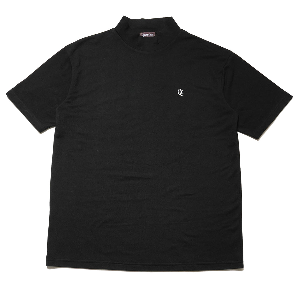 QG Logo Mock Neck T Black