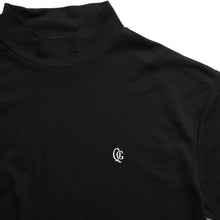 QG Logo Mock Neck T Black