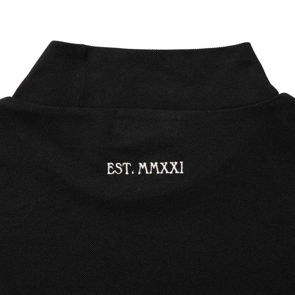 QG Logo Mock Neck T Black