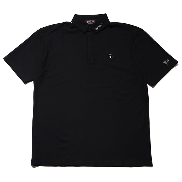 QG Logo Tech Golf Shirts Black – Quiet Golf（クワイエット