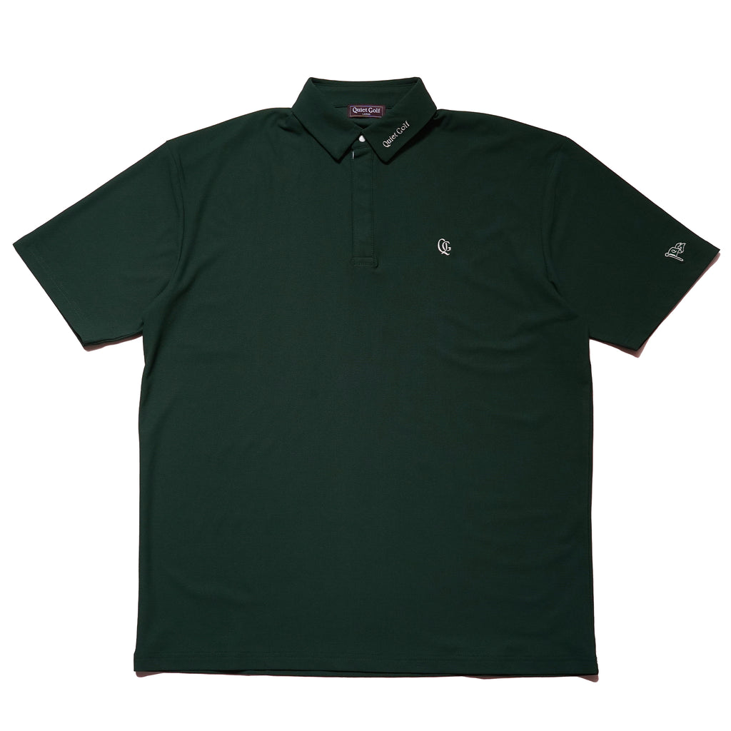 QG Logo Tech Golf Shirts Forest Green