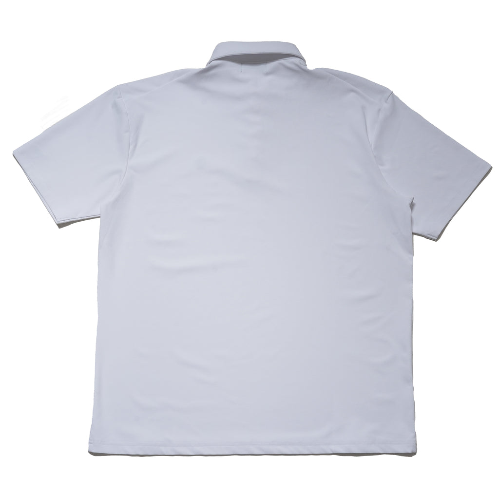 QG Logo Tech Golf Shirts White