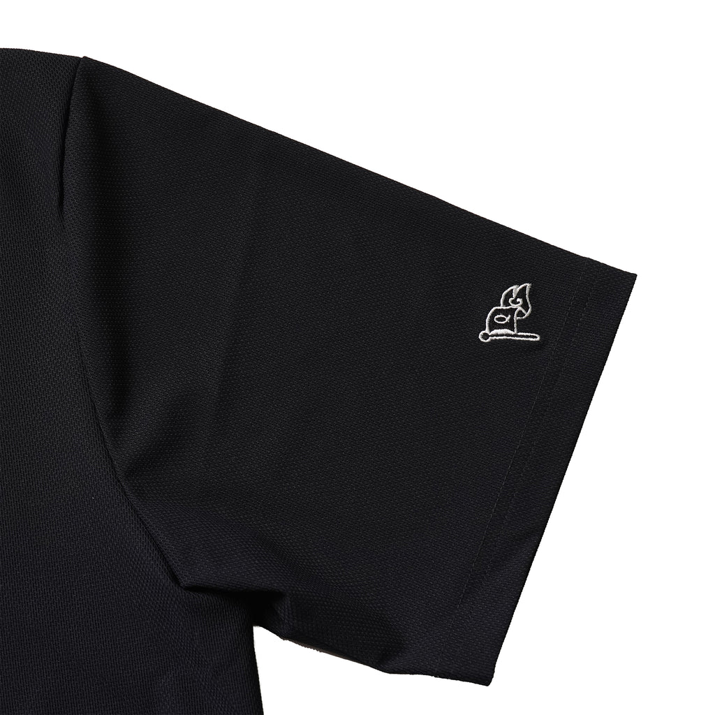 QG Logo Tech Golf Shirts Black