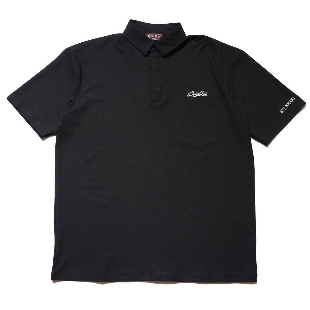 QG California Tech Golf Shirts Black