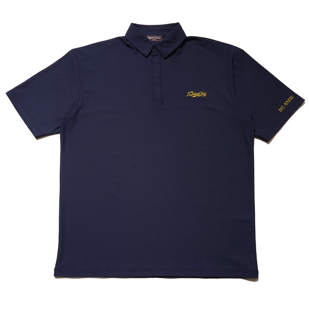 QG California Tech Golf Shirts Navy