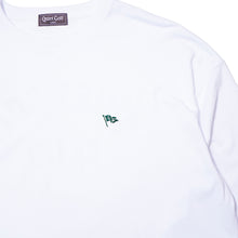 QG Long Sleeve Print T White