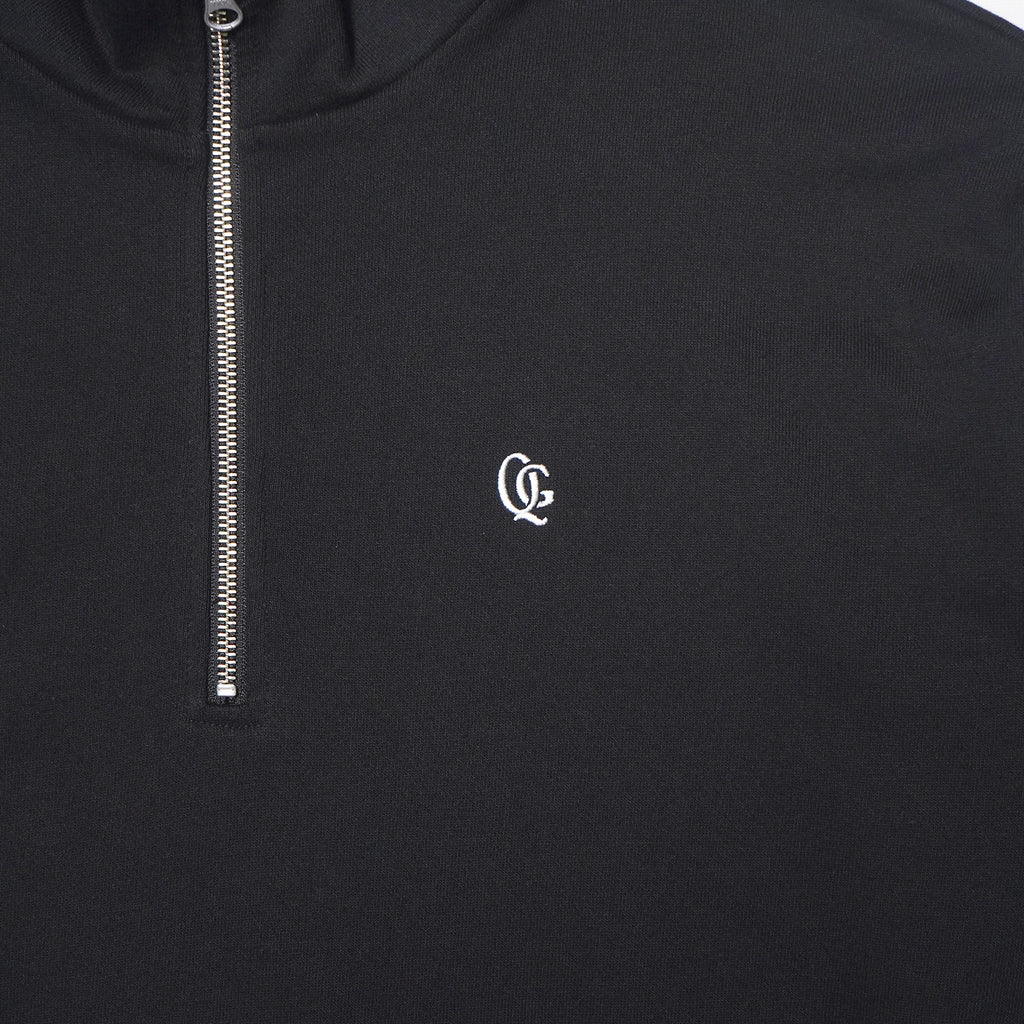 QG Stand Collar Sweat Black